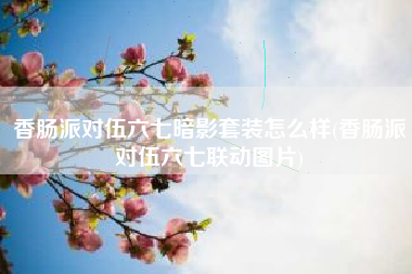 香肠派对伍六七暗影套装怎么样(香肠派对伍六七联动图片)