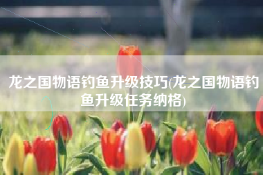 龙之国物语钓鱼升级技巧(龙之国物语钓鱼升级任务纳格)