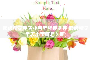 超级精灵手表小宝鲸强度测评(超级精灵手表小宝鲸怎么画)