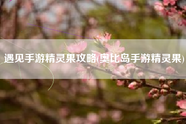 遇见手游精灵果攻略(奥比岛手游精灵果)