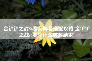 金铲铲之战S6赌狗阵容搭配攻略(金铲铲之战s6赛季什么时候结束)