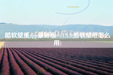酷软壁纸app最新版  v1.5.2(酷软壁纸怎么用)