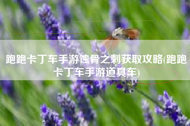 跑跑卡丁车手游蚀骨之刺获取攻略(跑跑卡丁车手游道具车)