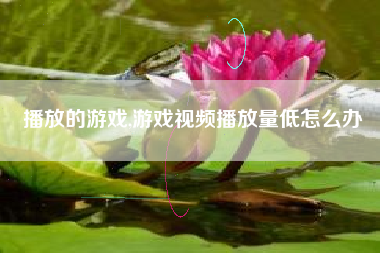 播放的游戏,游戏视频播放量低怎么办
