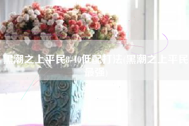 黑潮之上平民8-40低配打法(黑潮之上平民最强)
