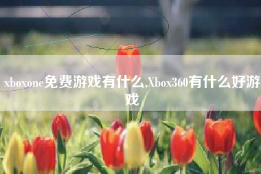 xboxone免费游戏有什么,Xbox360有什么好游戏