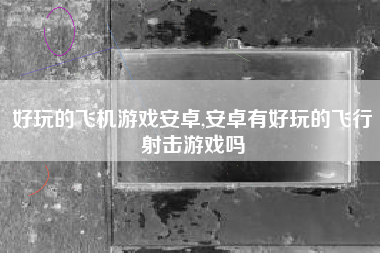 好玩的飞机游戏安卓,安卓有好玩的飞行射击游戏吗