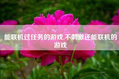 能联机过任务的游戏,不刺激还能联机的游戏
