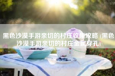 黑色沙漠手游亲切的村庄收集攻略 (黑色沙漠手游亲切的村庄金属穿孔)
