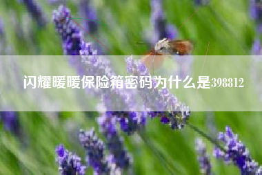 闪耀暖暖保险箱密码为什么是398812