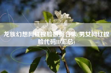 龙族幻想网红捏脸数据合集(男女网红捏脸代码ID汇总)