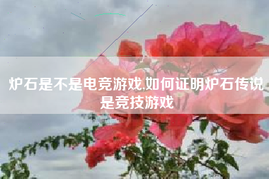 炉石是不是电竞游戏,如何证明炉石传说是竞技游戏