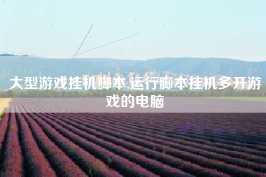 大型游戏挂机脚本,运行脚本挂机多开游戏的电脑
