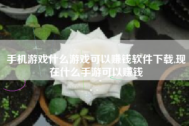 手机游戏什么游戏可以赚钱软件下载,现在什么手游可以赚钱