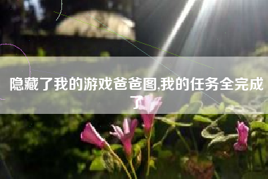 隐藏了我的游戏爸爸图,我的任务全完成了