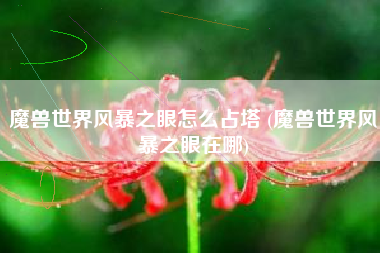 魔兽世界风暴之眼怎么占塔 (魔兽世界风暴之眼在哪)