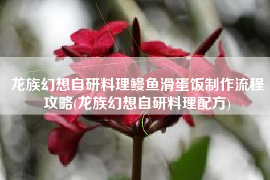 龙族幻想自研料理鳗鱼滑蛋饭制作流程攻略(龙族幻想自研料理配方)