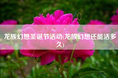 龙族幻想圣诞节活动(龙族幻想还能活多久)