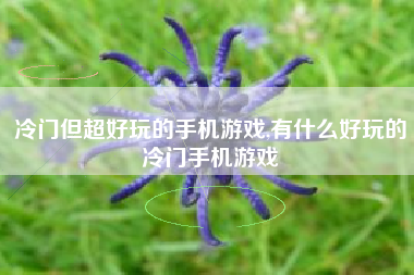 冷门但超好玩的手机游戏,有什么好玩的冷门手机游戏