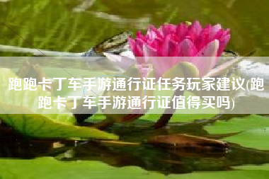 跑跑卡丁车手游通行证任务玩家建议(跑跑卡丁车手游通行证值得买吗)