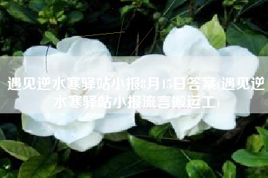 遇见逆水寒驿站小报8月15日答案(遇见逆水寒驿站小报流言搬运工)