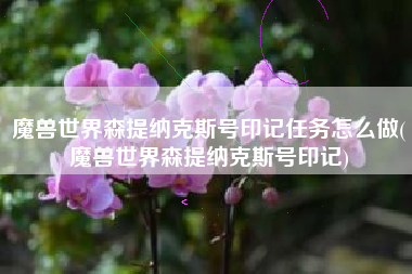 魔兽世界森提纳克斯号印记任务怎么做(魔兽世界森提纳克斯号印记)