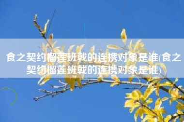 食之契约榴莲班戟的连携对象是谁(食之契约榴莲班戟的连携对象是谁)
