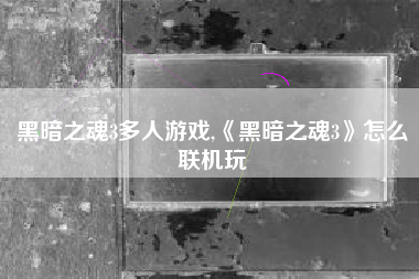 黑暗之魂3多人游戏,《黑暗之魂3》怎么联机玩