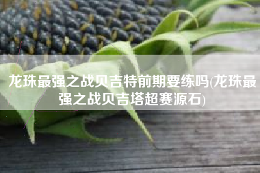 龙珠最强之战贝吉特前期要练吗(龙珠最强之战贝吉塔超赛源石)