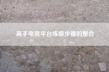 高手电竞平台练级步骤的整合