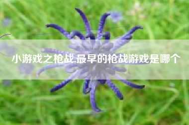 小游戏之枪战,最早的枪战游戏是哪个