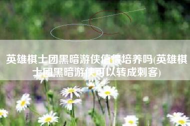 英雄棋士团黑暗游侠值得培养吗(英雄棋士团黑暗游侠可以转成刺客)