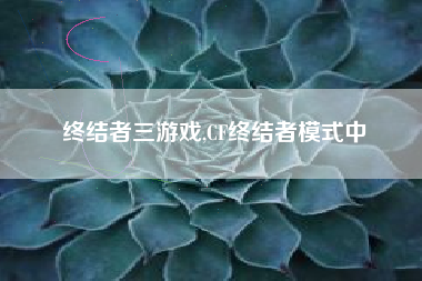 终结者三游戏,CF终结者模式中