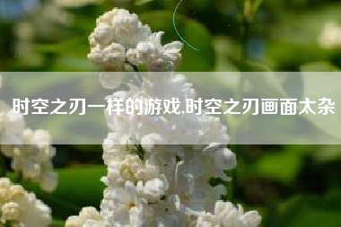 时空之刃一样的游戏,时空之刃画面太杂