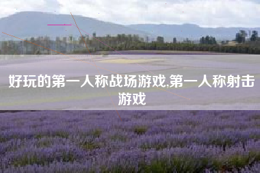 好玩的第一人称战场游戏,第一人称射击游戏