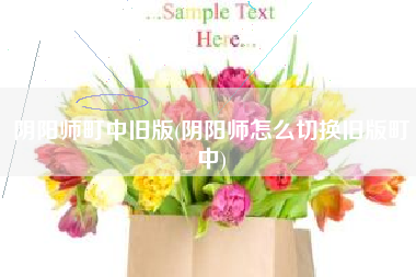 阴阳师町中旧版(阴阳师怎么切换旧版町中)