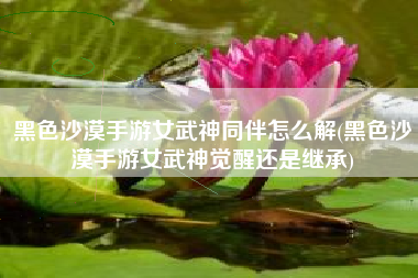 黑色沙漠手游女武神同伴怎么解(黑色沙漠手游女武神觉醒还是继承)