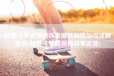 超激斗梦境薇格铁拳搬砖刷图加点攻略推荐(超激斗梦境薇格铁拳武器)