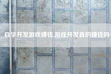 自学开发游戏赚钱,游戏开发真的赚钱吗