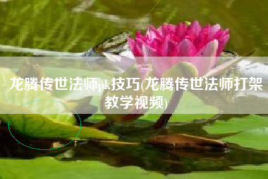 龙腾传世法师pk技巧(龙腾传世法师打架教学视频)