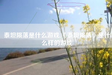 泰坦陨落是什么游戏,《泰坦陨落》是什么样的游戏