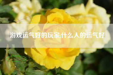 游戏运气好的玩家,什么人的运气好