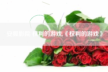 安狐影院 权利的游戏,《权利的游戏》