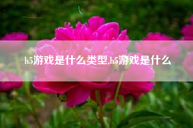 h5游戏是什么类型,h5游戏是什么