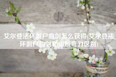 艾尔登法环剥尸曲剑怎么获得(艾尔登法环剥尸曲剑和山贼弯刀区别)