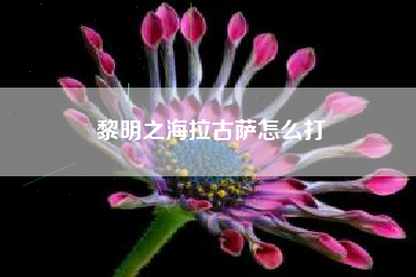 黎明之海拉古萨怎么打