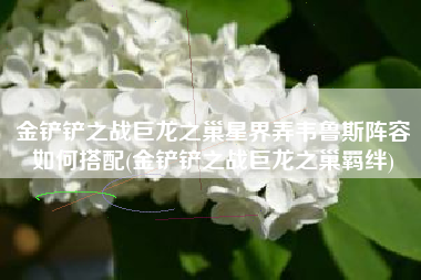 金铲铲之战巨龙之巢星界弄韦鲁斯阵容如何搭配(金铲铲之战巨龙之巢羁绊)
