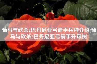 骑马与砍杀2巴丹尼亚弓箭手兵种介绍(骑马与砍杀2巴丹尼亚弓箭手升级树)