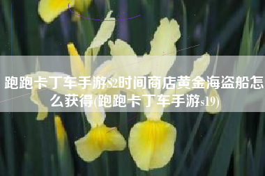 跑跑卡丁车手游S2时间商店黄金海盗船怎么获得(跑跑卡丁车手游s19)