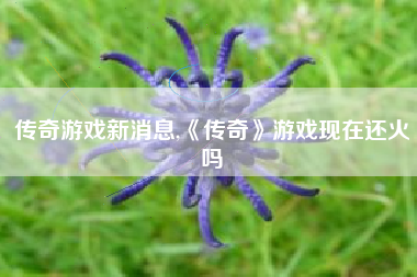 传奇游戏新消息,《传奇》游戏现在还火吗